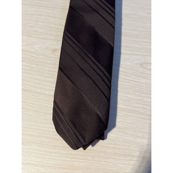 Vintage Tonino Firenze Brown Tie Business Casual Retro - Picture 2 of 5